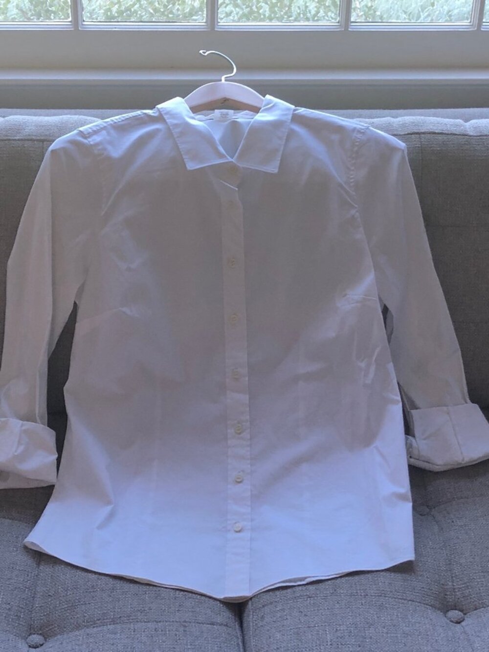 NWOT J.Crew Haberdashery White Blouse - Medium